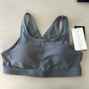 NWT Athleta Sports Bra Stealth Gray Medium M